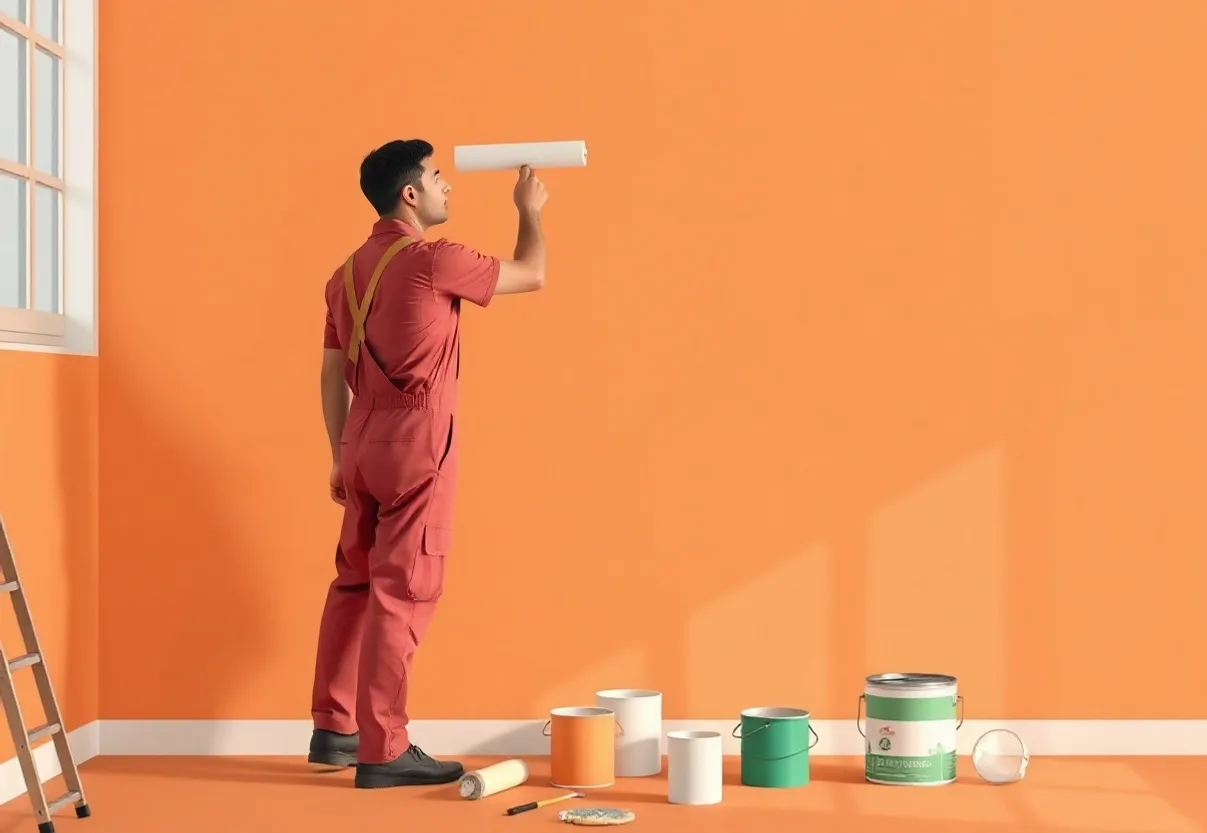 Peintre Erstein 67150 en intervention sur un chantier